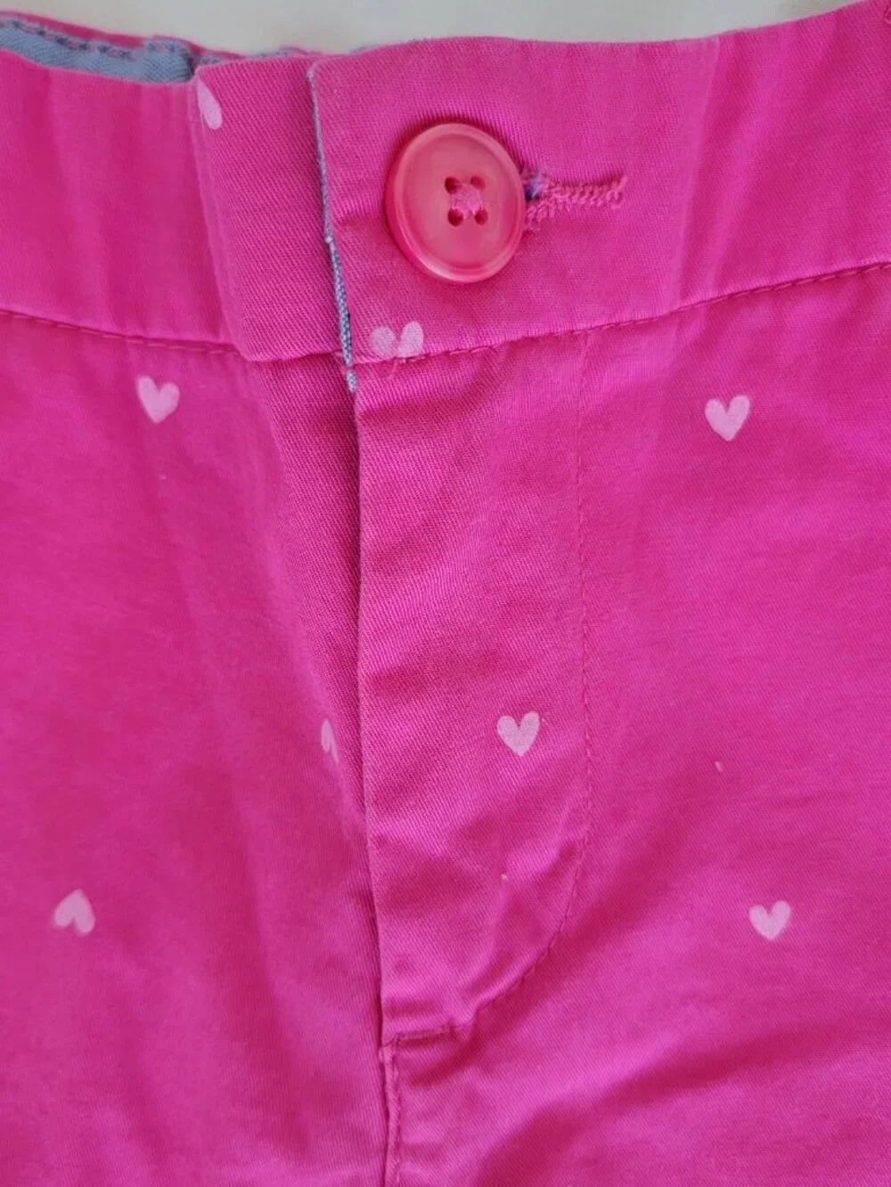 OshKosh B'gosh Girls Chino Shorts, Lot of 3, Chambray Navy Pink Blue, Size 7